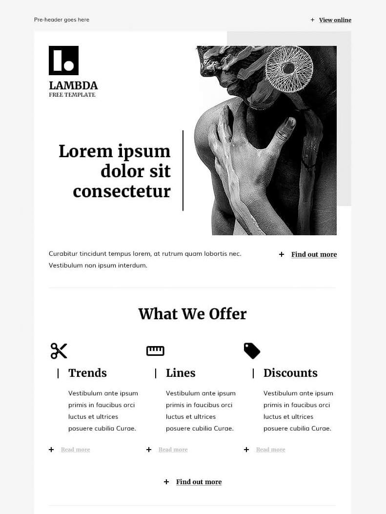 MailBakery Lambda – HTML Email Template Gratuito