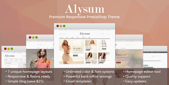 Alysum - Premium Responsive PrestaShop 1.6 Theme