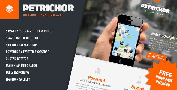 Petrichor - Premium Clean Landing Page