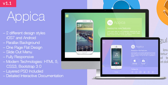 Appica - Responsive App Landing Pages