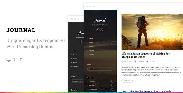 Journal - Elegant Responsive WordPress Blog Theme