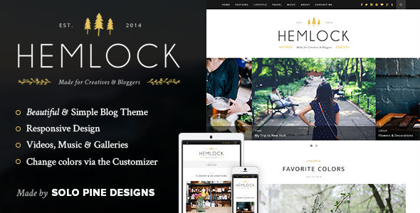 Hemlock - A Responsive WordPress Blog Theme