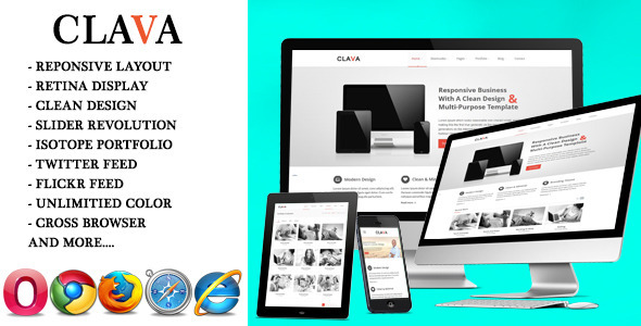 Clava - Multipurpose Responsive Joomla Template