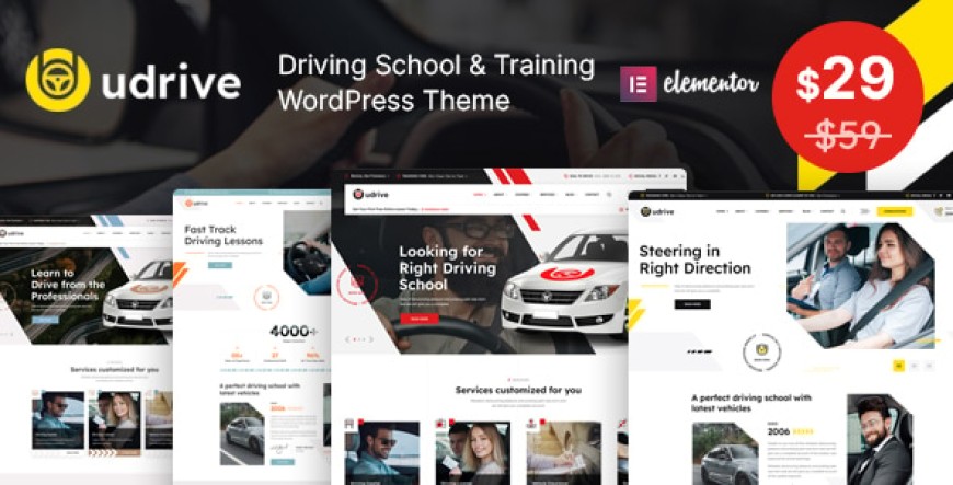 7 Plantillas gratis y premium para webs de Autoescuelas en WordPress